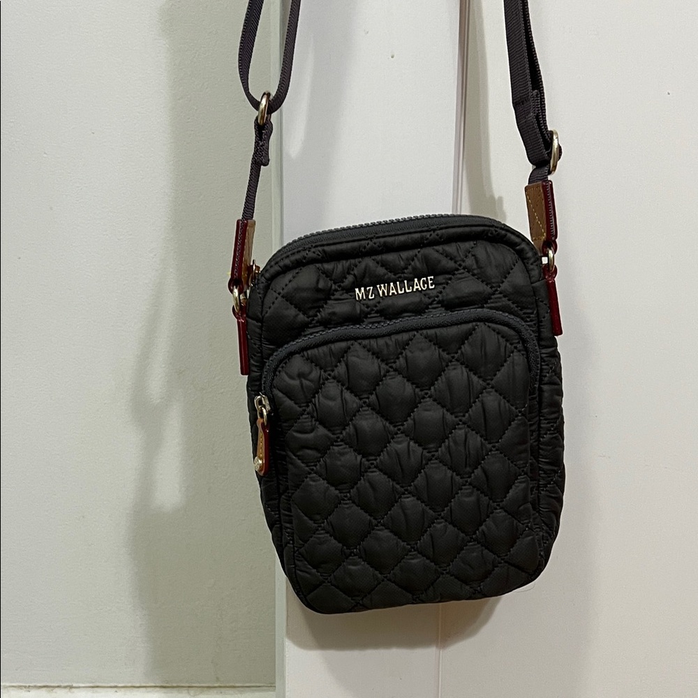 MZ Wallace Magnet (grey) Quilted Crossbody Bag